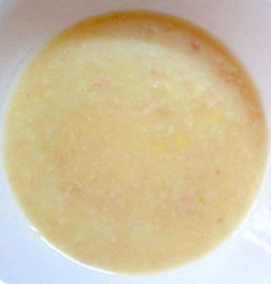 離乳食　ツナ＆カリフラワー入りコーンスープ