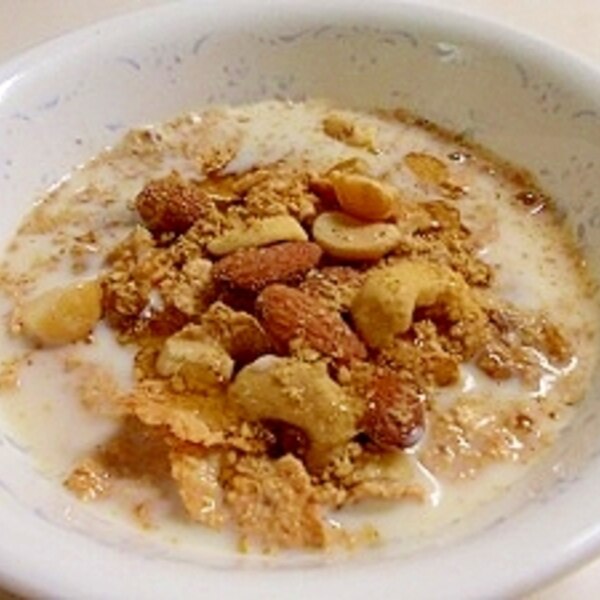 ナッツと玄米豆乳シリアル レシピ 作り方 By ドキンちゃんmico 楽天レシピ ナッツと玄米豆乳シリアル レシピ 作り方 By ドキンちゃんmico 楽天レシピ