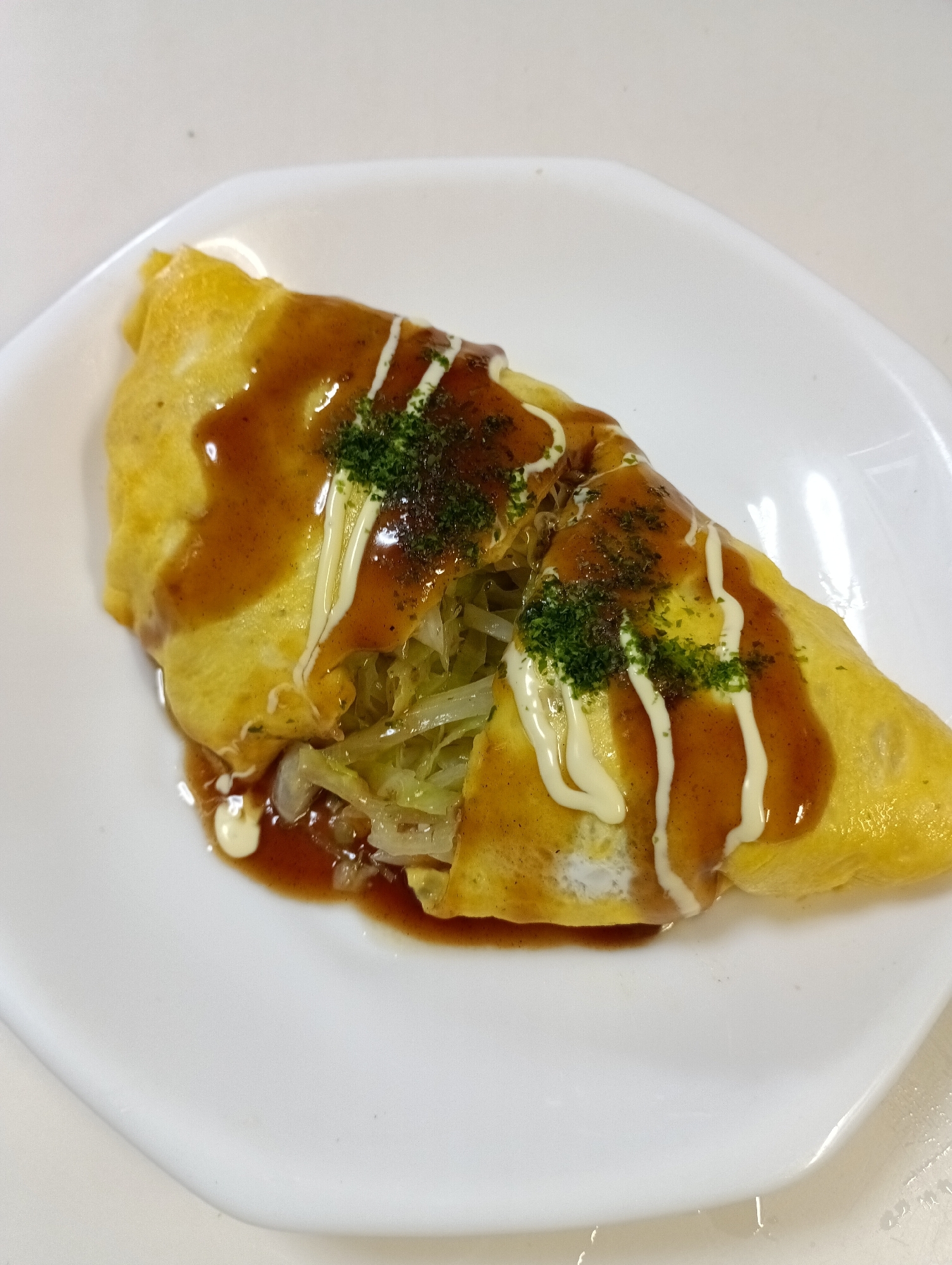 低糖質が嬉しい!キャベツたっぷりオムレツ