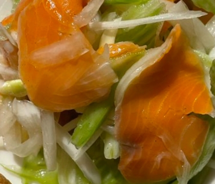 ◆超簡単 かんたん酢でサーモンマリネ