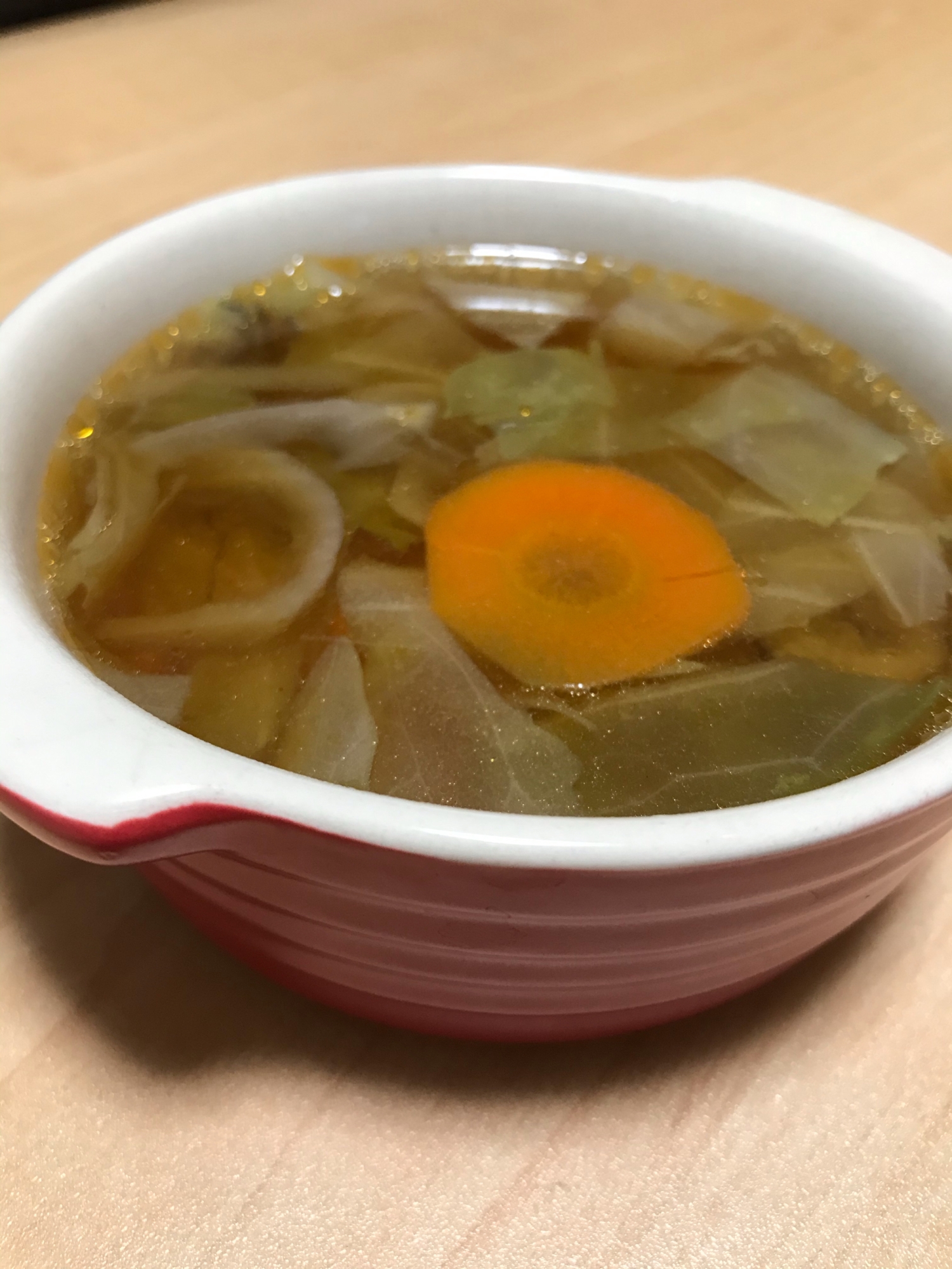 余った野菜スープ