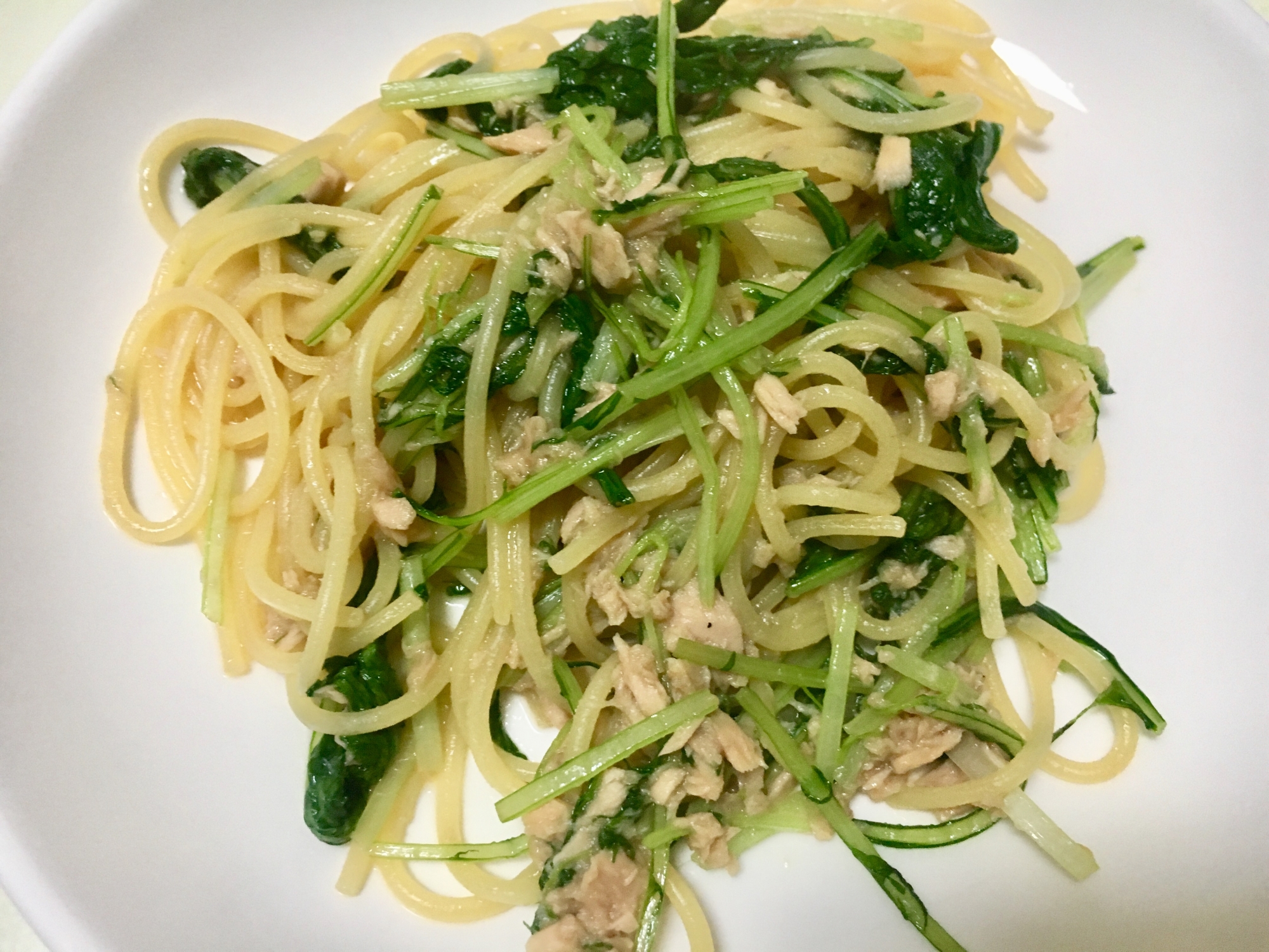 味付けはめんつゆのみ ツナと水菜の和風パスタ レシピ 作り方 By 124 楽天レシピ 味付けはめんつゆのみ ツナと水菜の和風パスタ レシピ 作り方 By 124 楽天レシピ