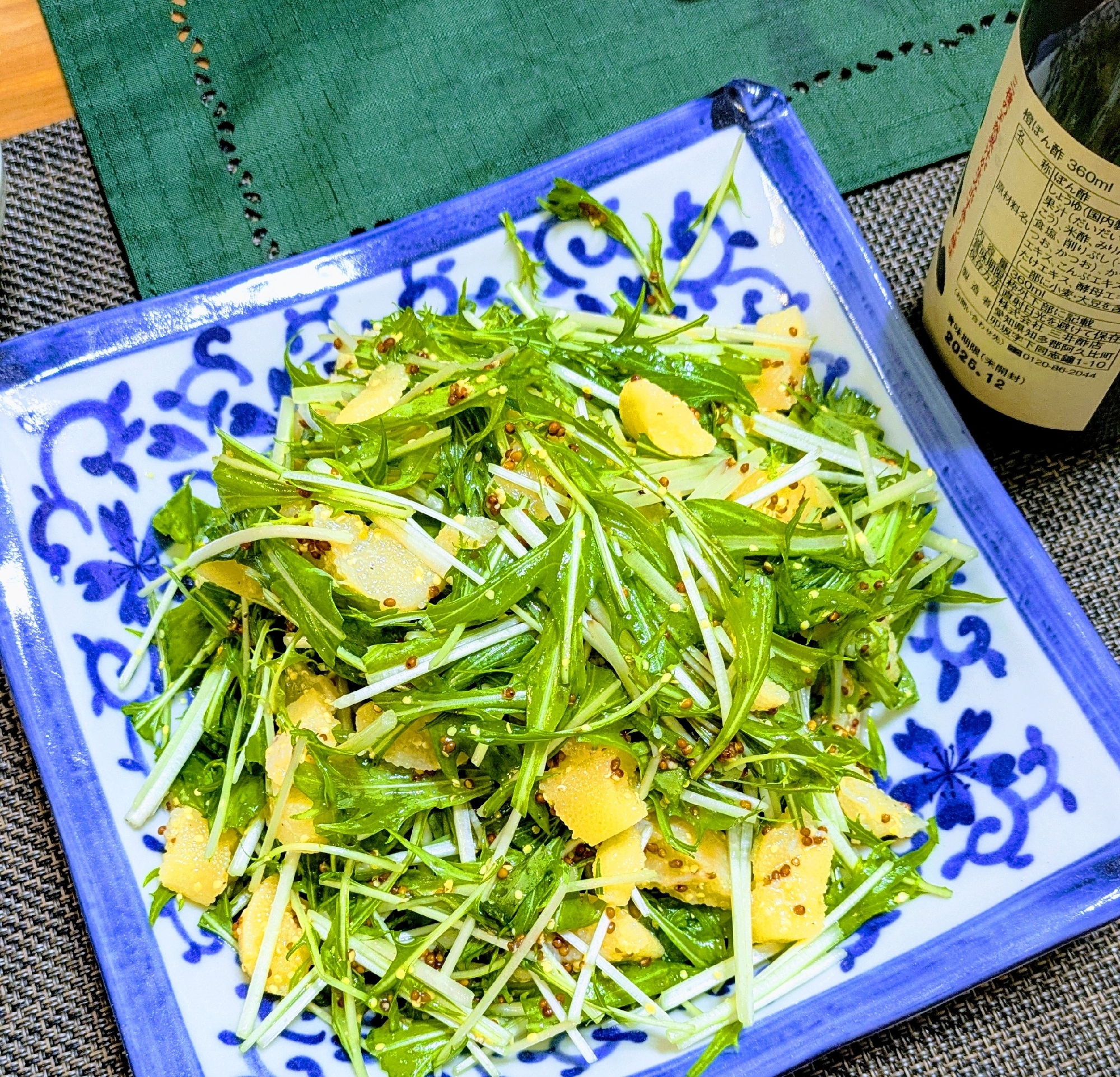 【副菜】数の子と水菜のサラダ