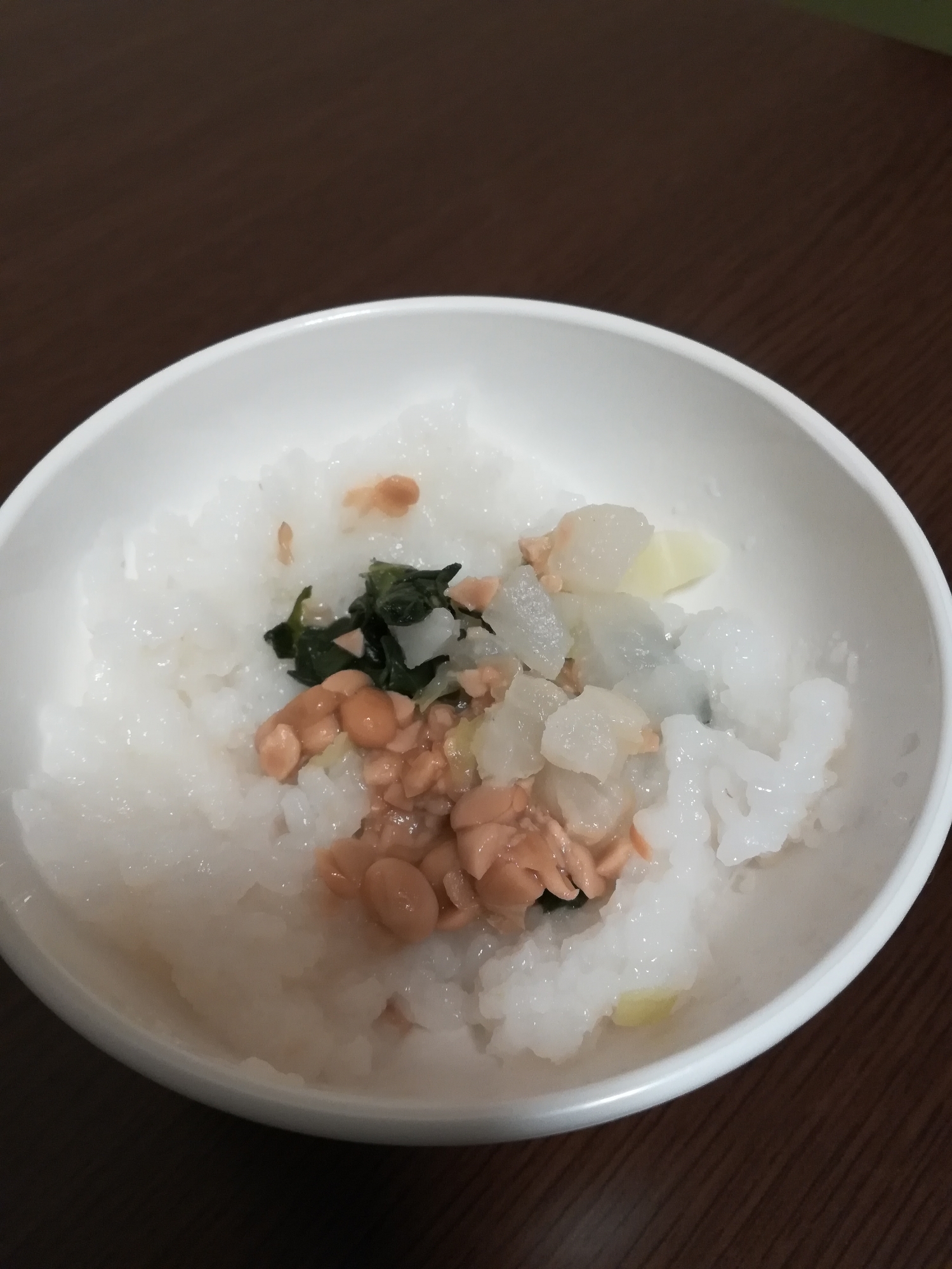 離乳食★納豆とかぶチンゲン菜粥