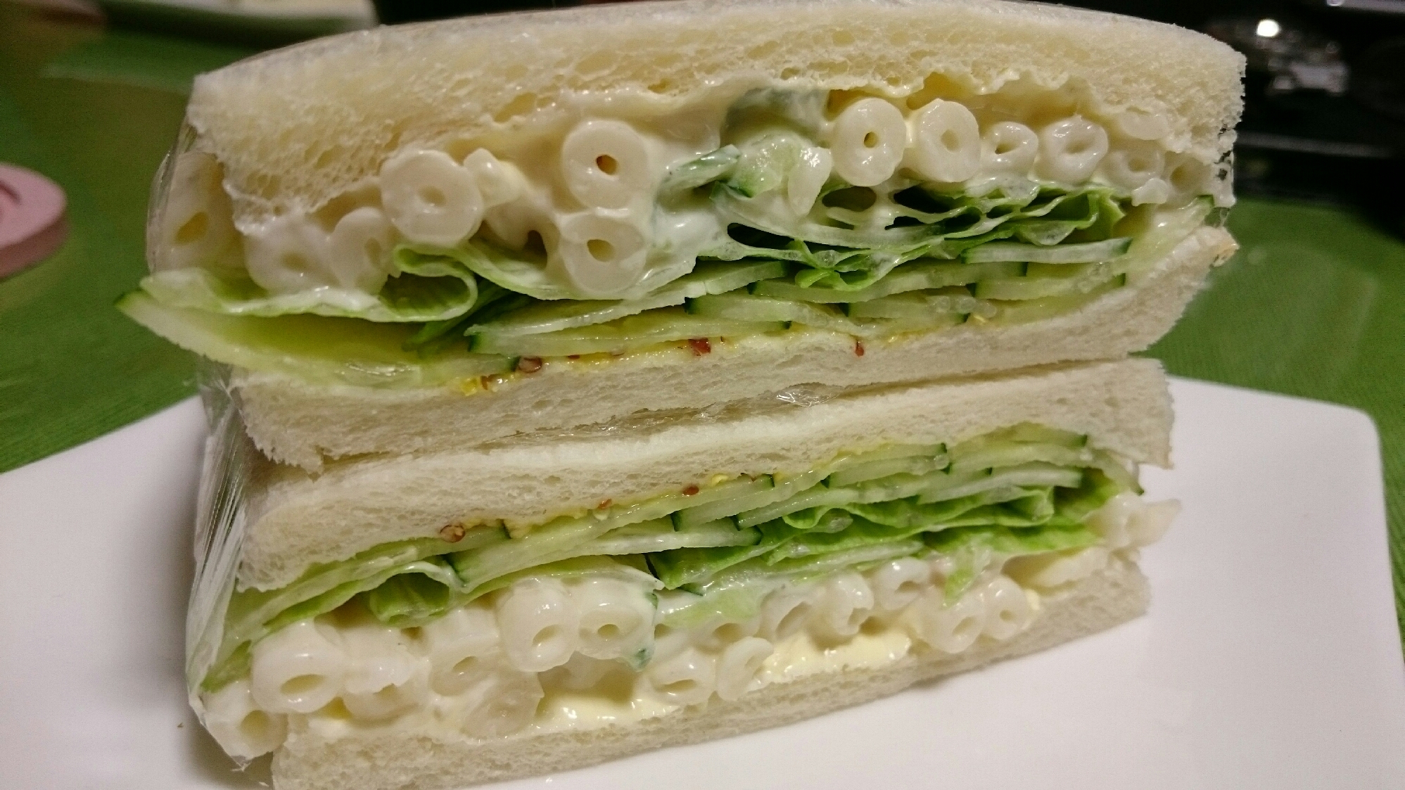 マカロニサラダDE〜サンドイッチ