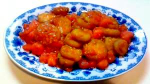 ナスとトマトの中華風炒め