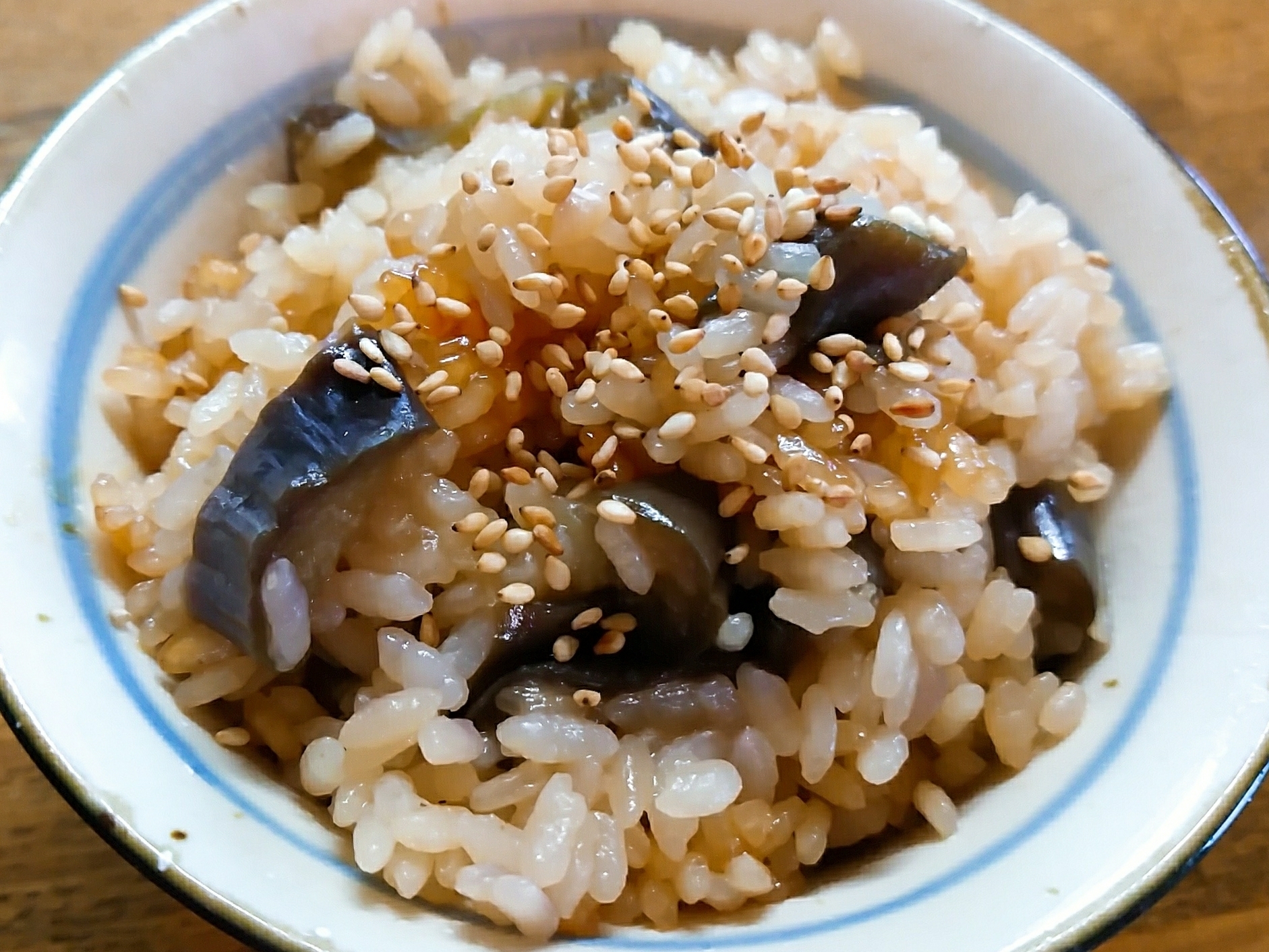 茄子の炊き込みご飯