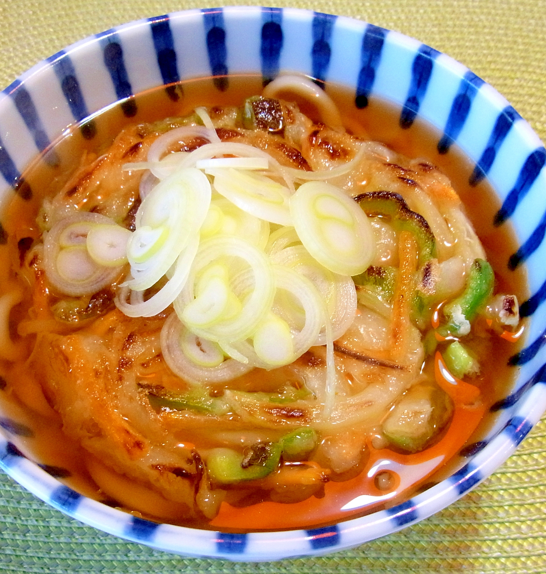 簡単に♪野菜かき揚げ風うどん