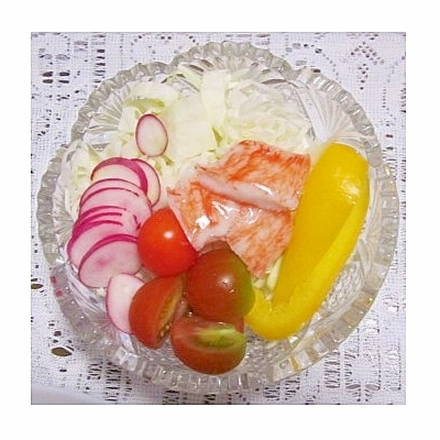 カニかまサラダ（ラディッシュ・パプリカetc..）