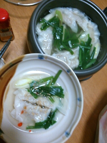 簡単！ぎょうざ鍋風スープ！