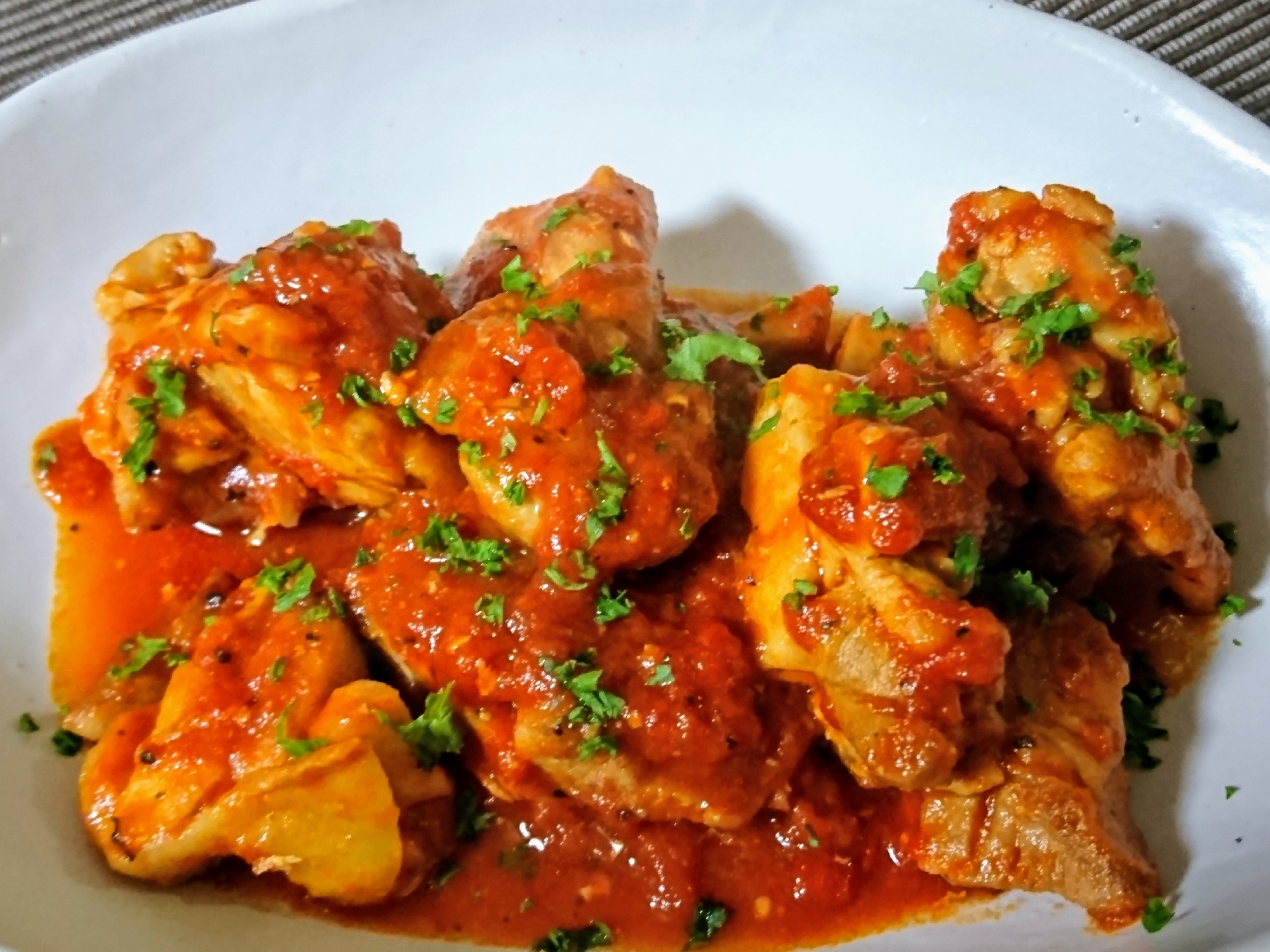 ちょっと手抜きで簡単に 鶏モモ肉のトマト煮 レシピ 作り方 By おっさん5593 楽天レシピ