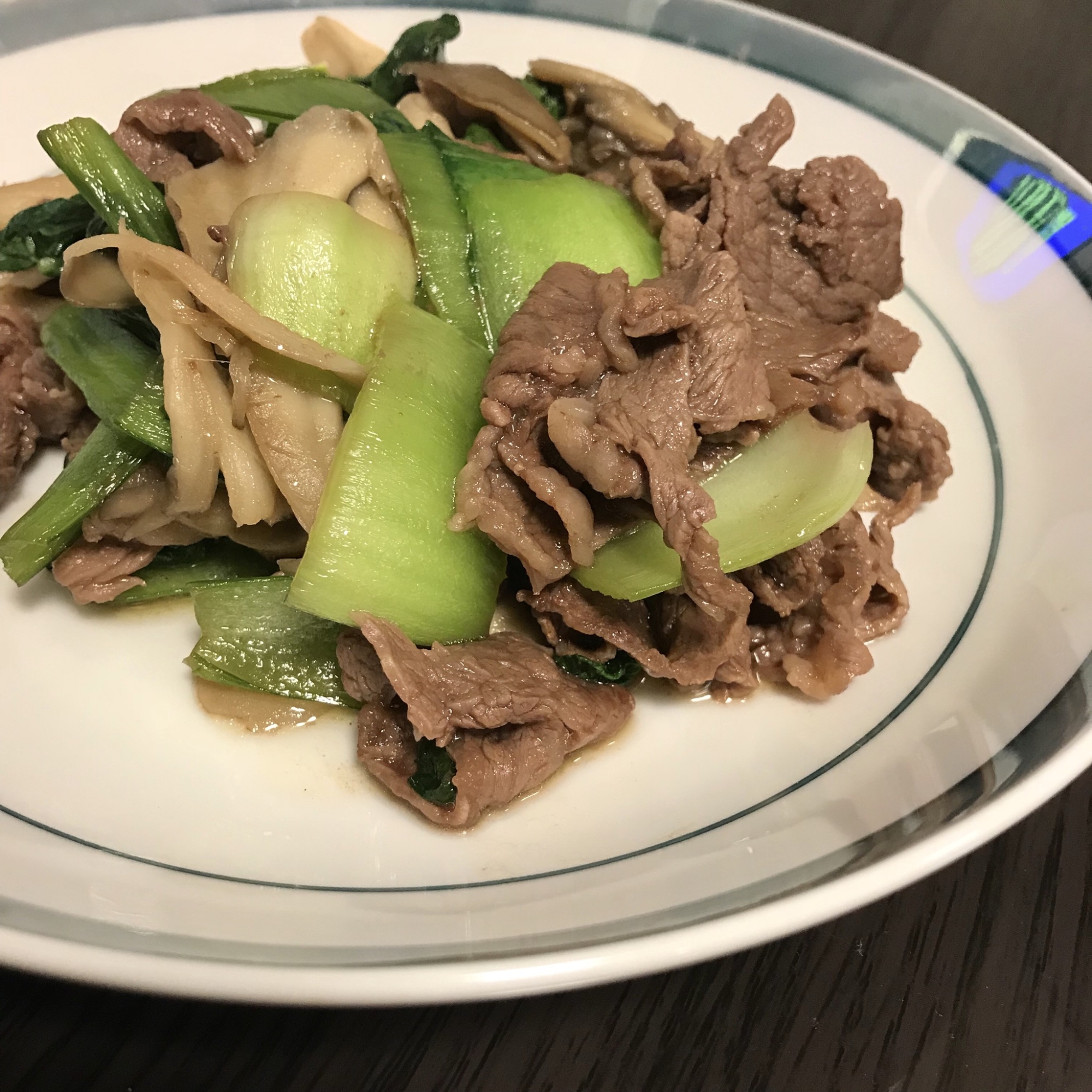 簡単✳︎牛肉と青梗菜のオイスター炒め