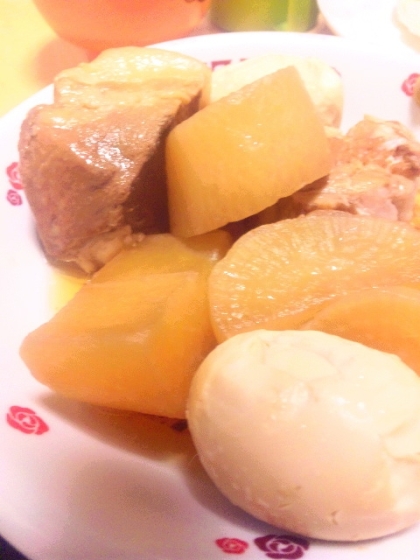 大根も入れて作りました。トロうま！でした。
ごちそうさまです。
