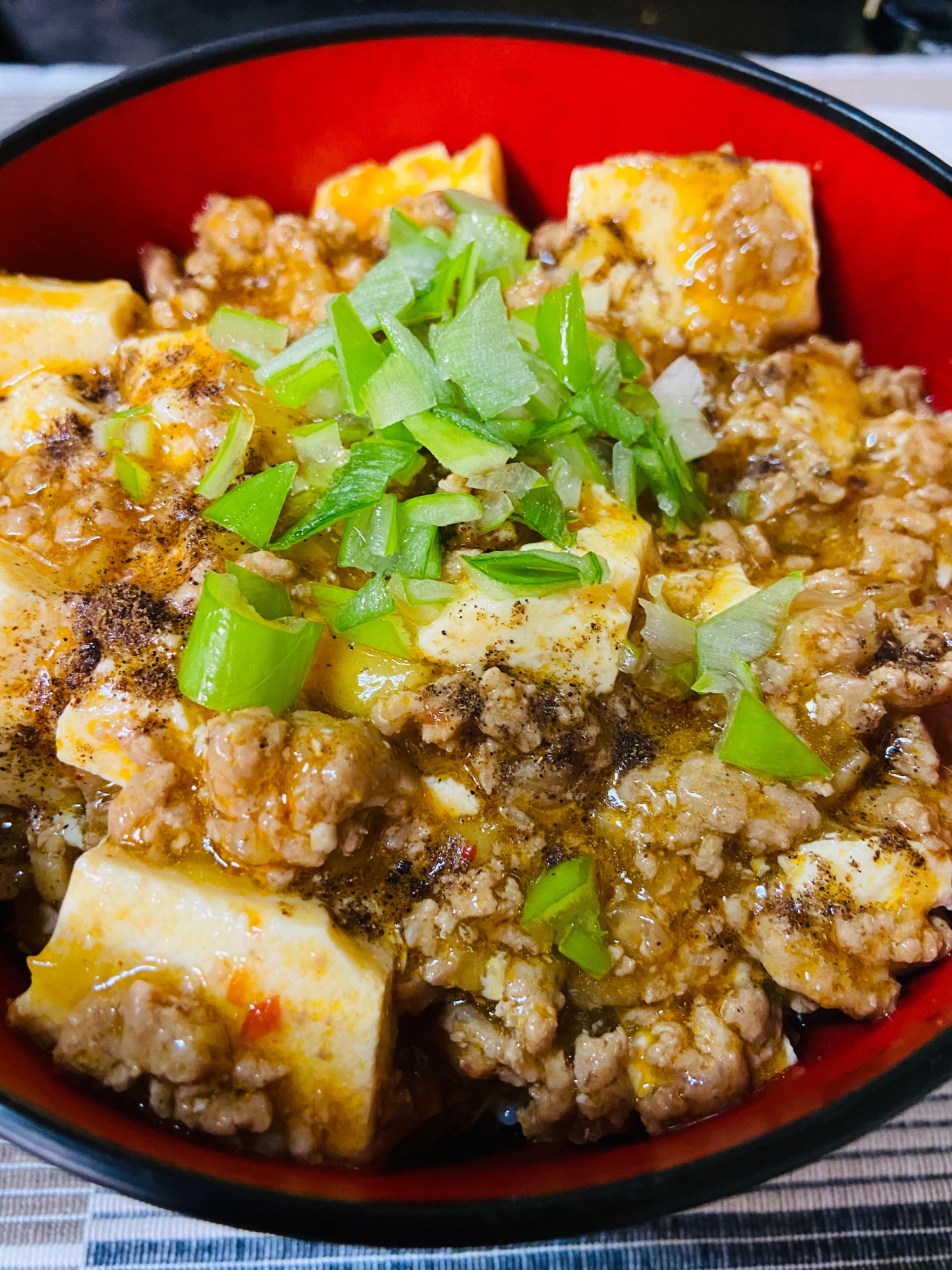 我が家のしょうがたっぷり麻婆豆腐