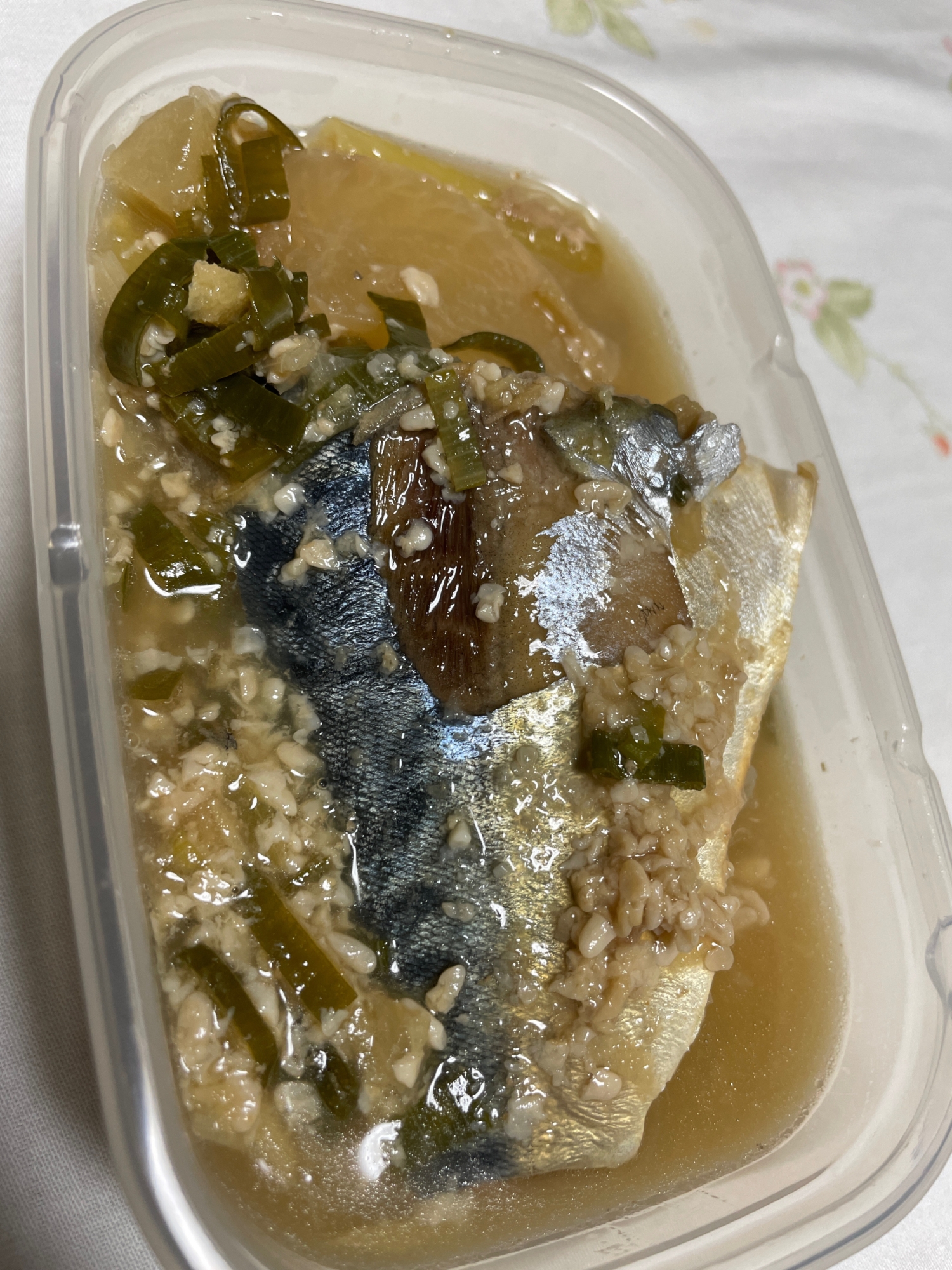 大根と鯖の醤油麹煮