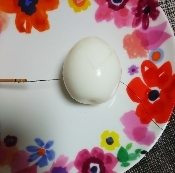 糸と楊枝で簡単 ゆで卵の切り方 レシピ 作り方 By 太郎美恵左衛門 楽天レシピ