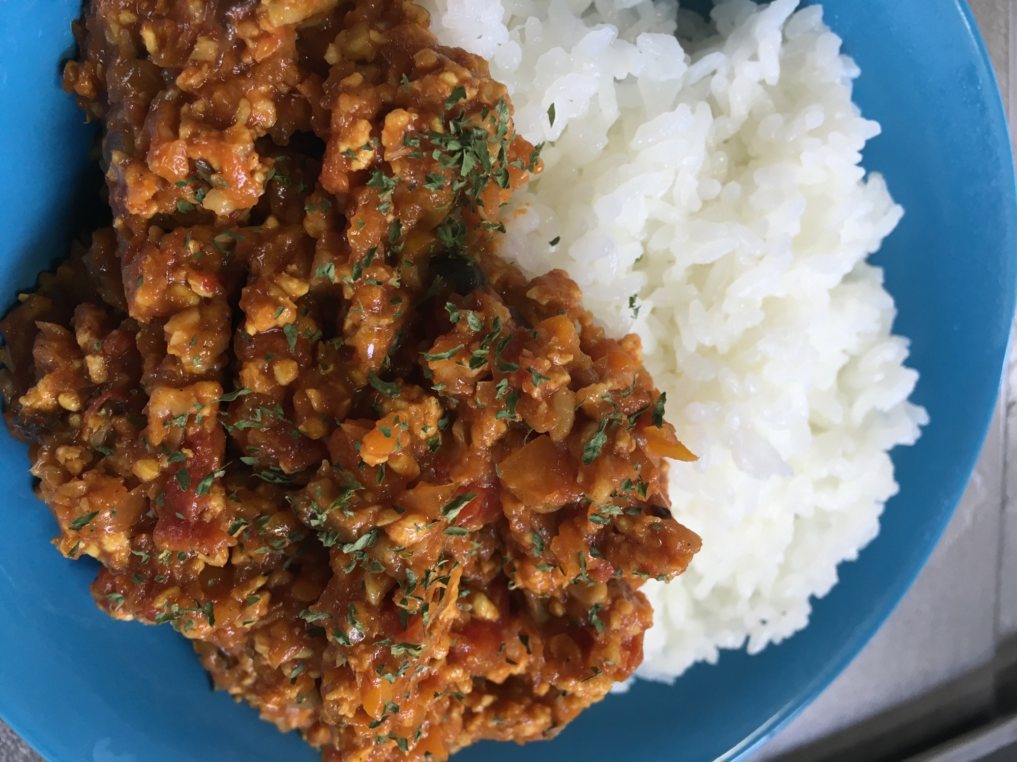 ブンブンチョッパーで作る、簡単キーマカレー