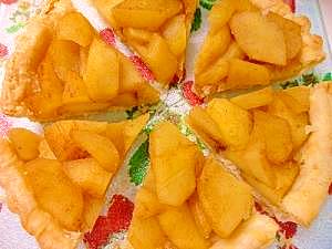 パイ生地から作る簡単アップルパイ 18センチ丸型 レシピ 作り方 By ちわわこ 楽天レシピ