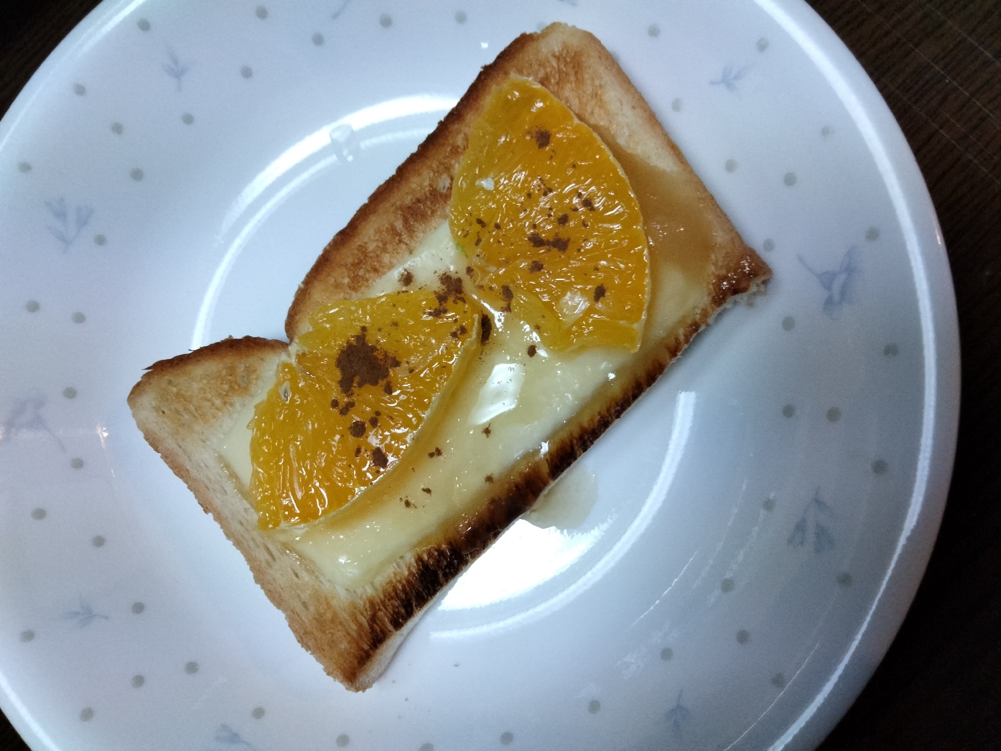 チーズトーストアレンジ はちみつたっぷり♡ネーブル