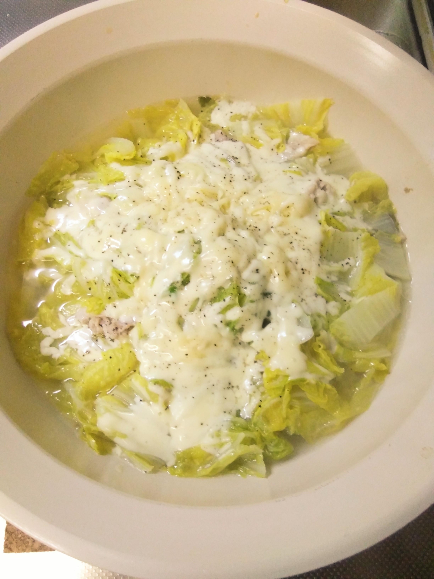豚バラと白菜の無水チーズ鍋