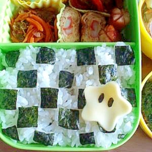 簡単キャラ弁 マリオ スター弁当 レシピ 作り方 By かいじゅうなぎごん 楽天レシピ 簡単キャラ弁 マリオ スター弁当 レシピ 作り方 By かいじゅうなぎごん 楽天レシピ