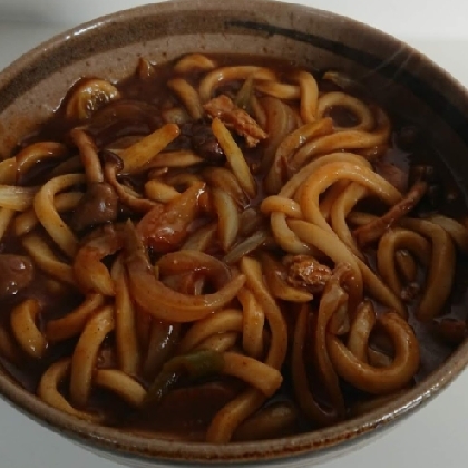 しめじと豚肉☺️カレーうどん