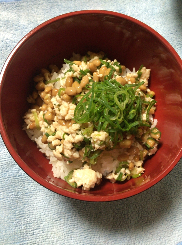 こどもが大好き♬スタミナ納豆丼
