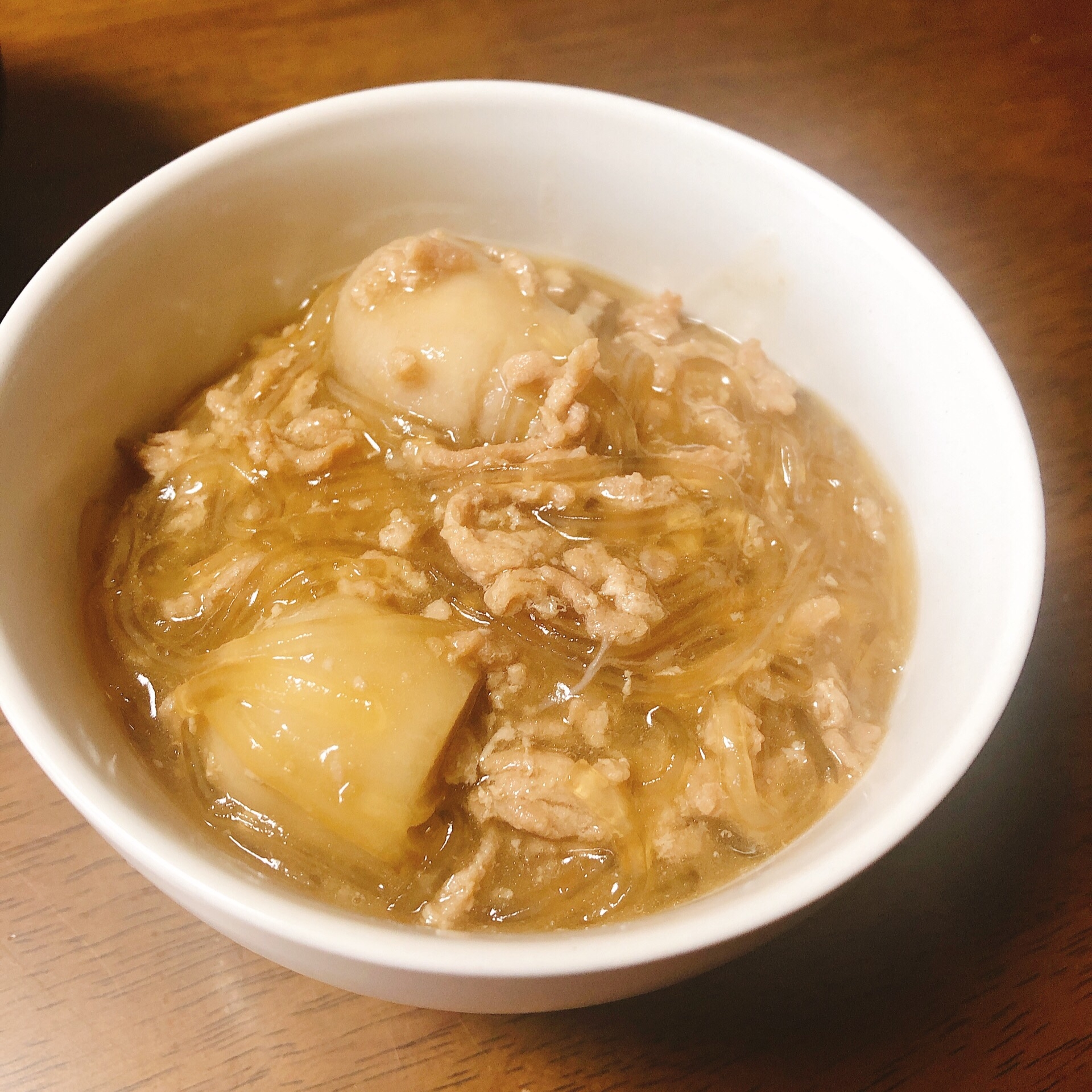 里芋と春雨のそぼろ煮