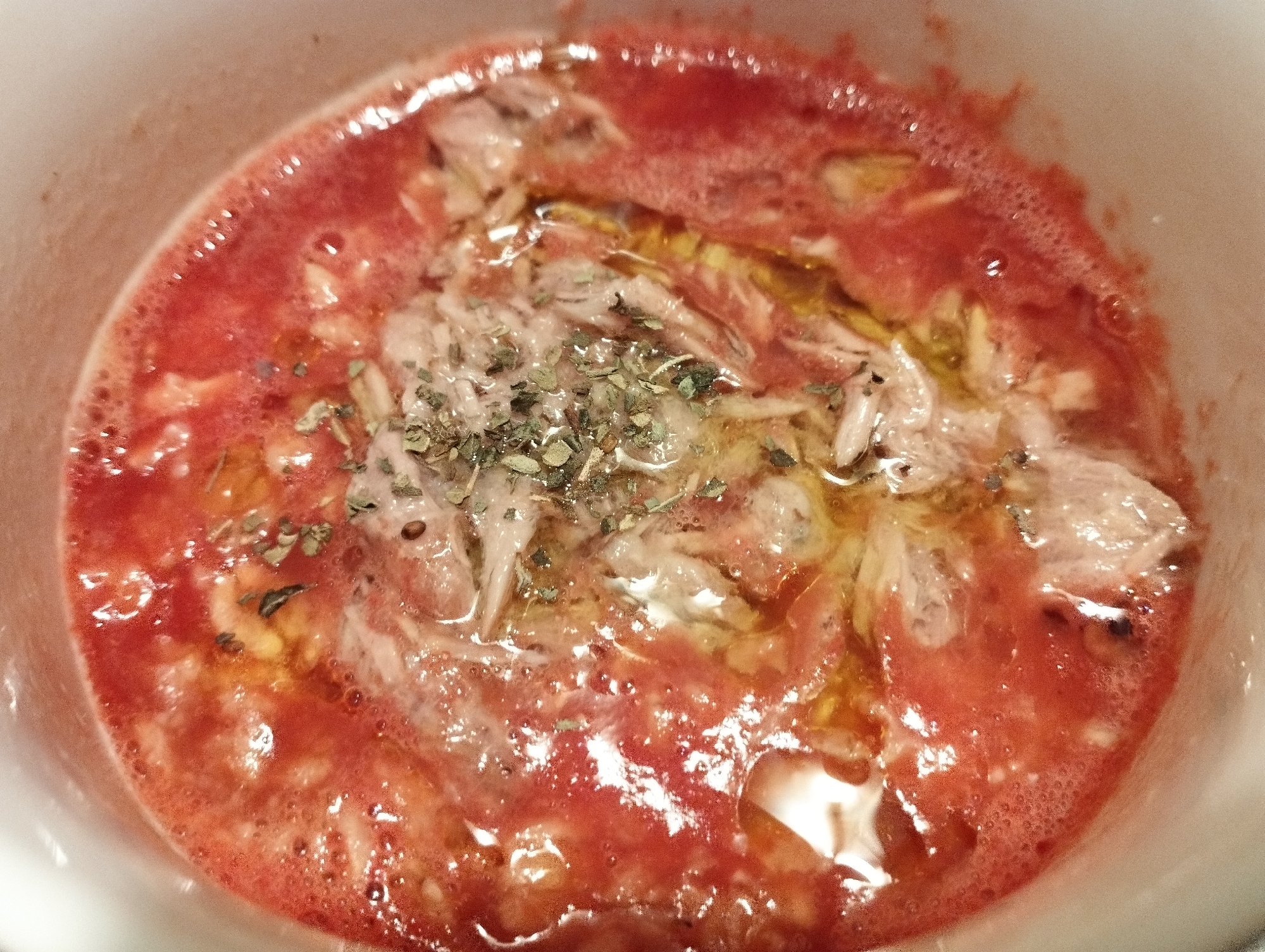 レンチンで！オートミールでトマトリゾット風