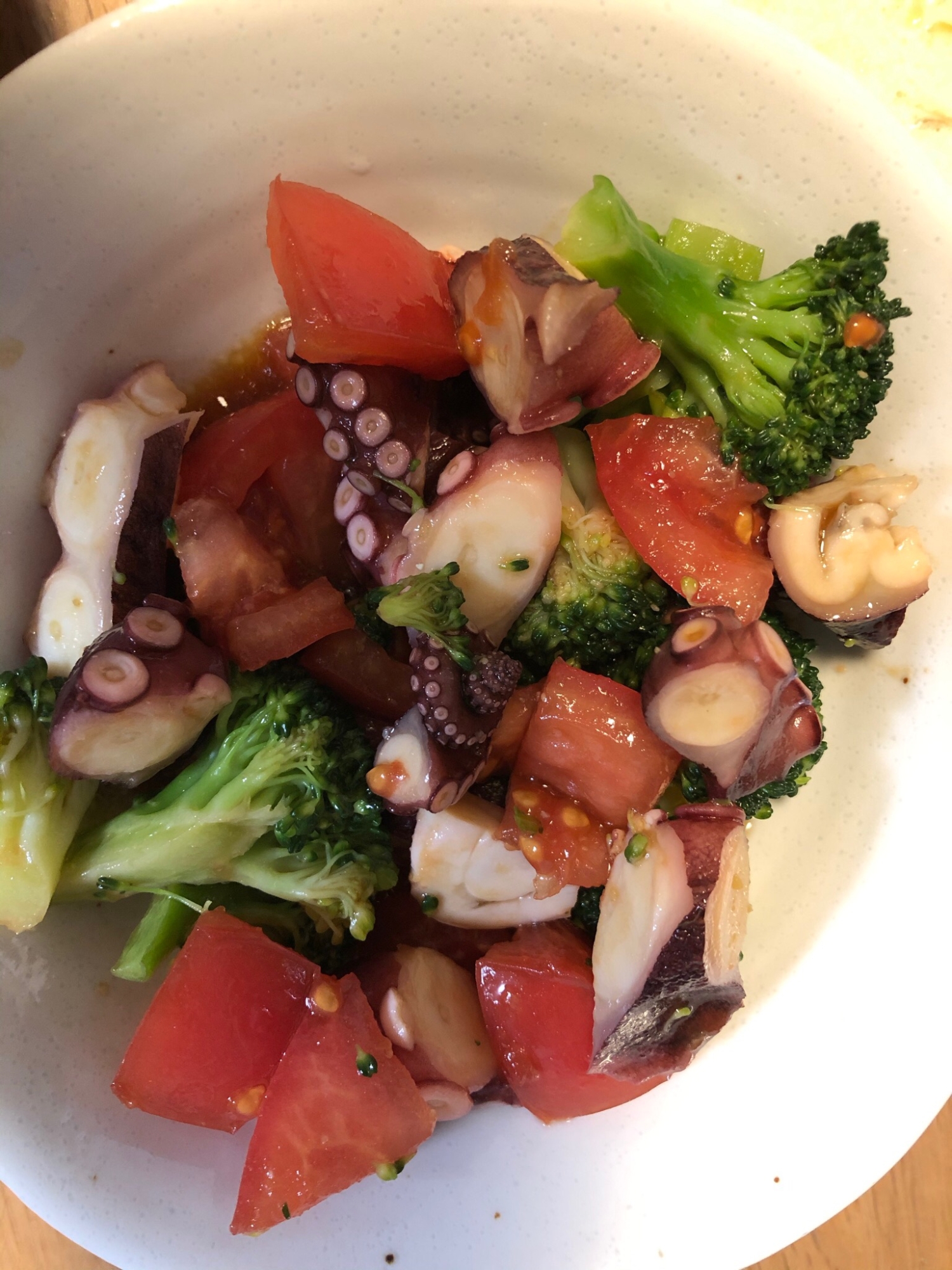 タコのサラダ(わさびドレッシング)