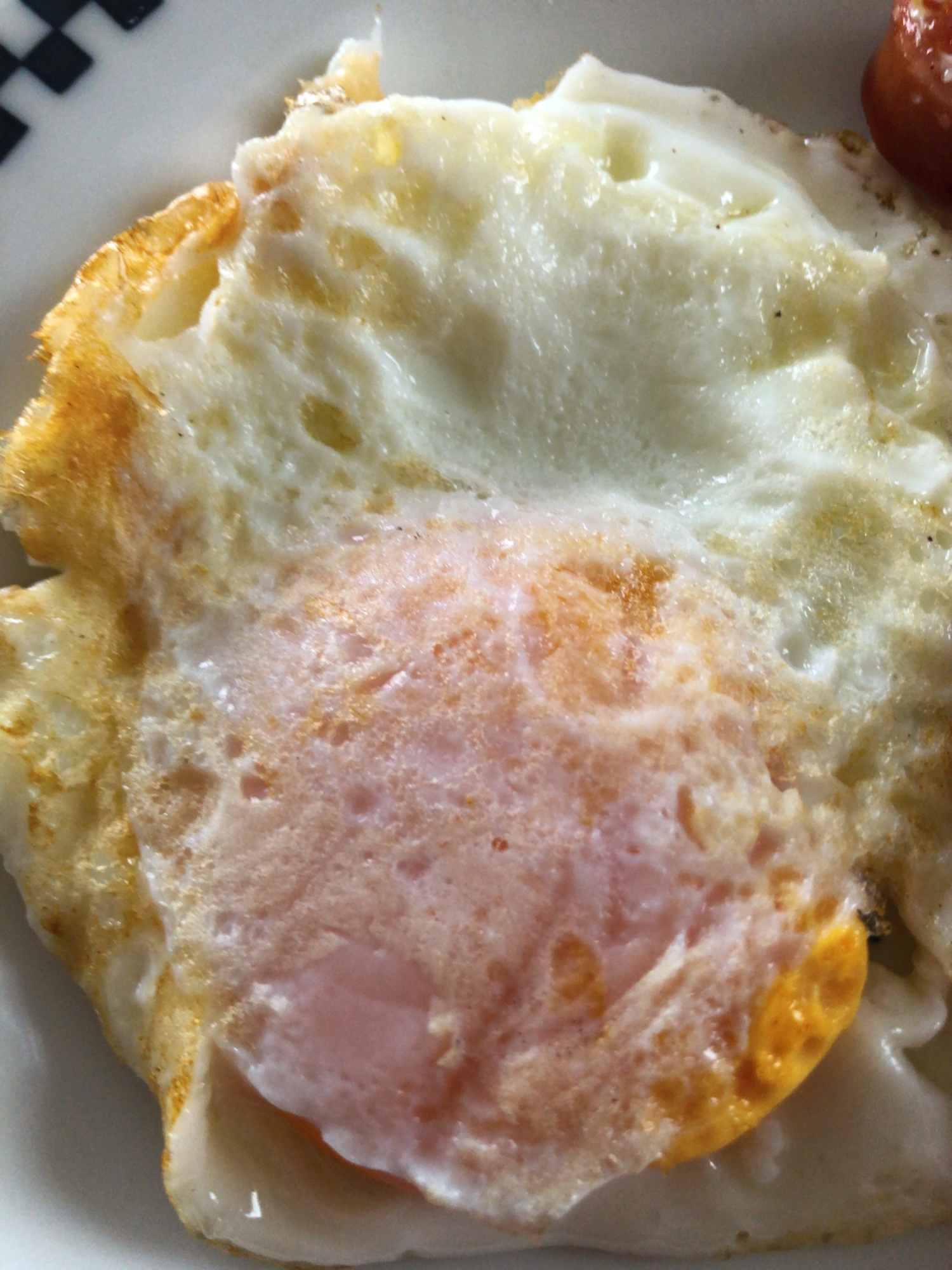 ザ！朝ごはん　バター風味の半熟卵の目玉焼き