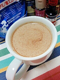 ホッと☆シナモンバニラプロテインきなこカフェモカ♪