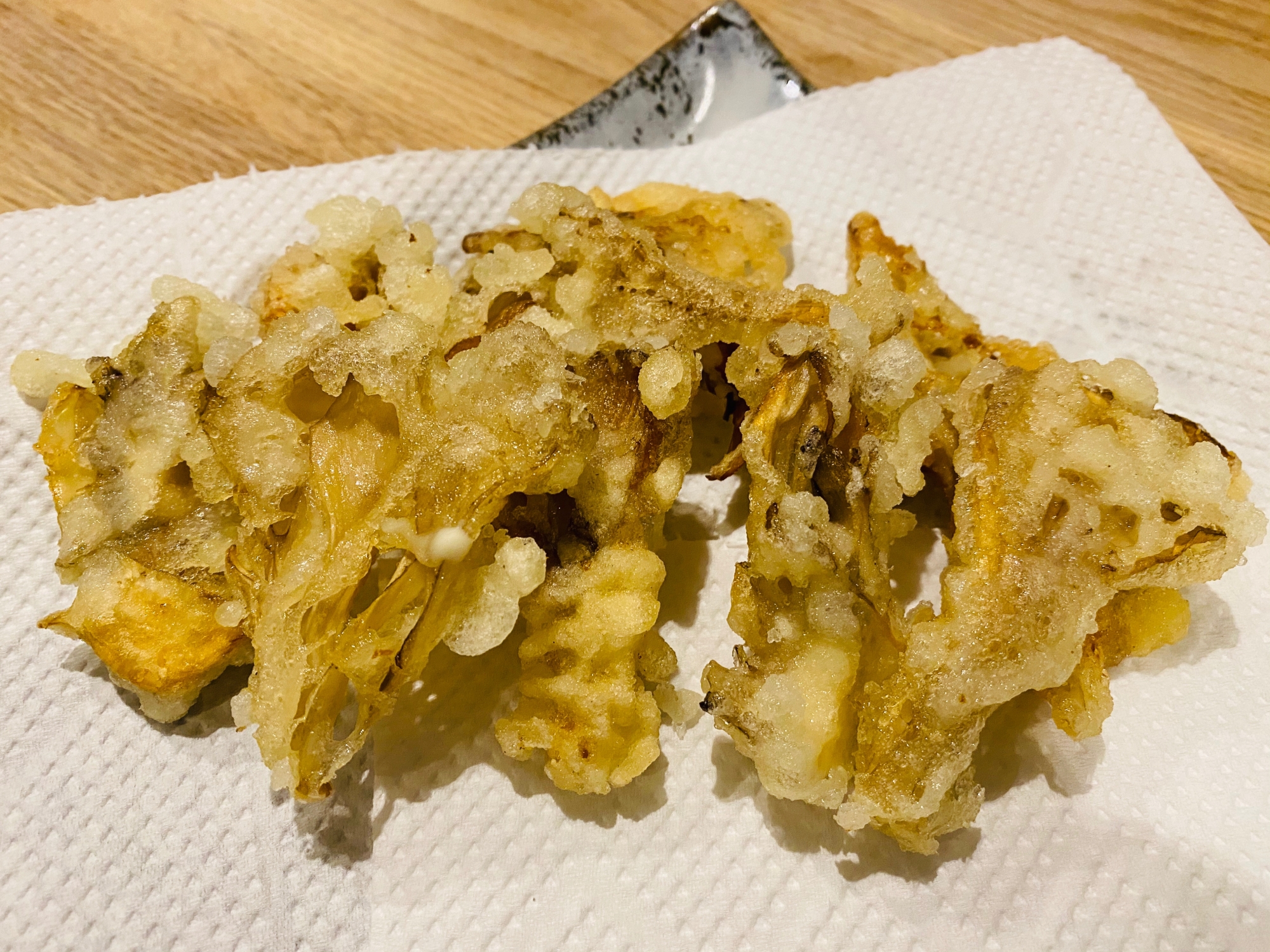 パリッと美味しい　舞茸の天ぷら
