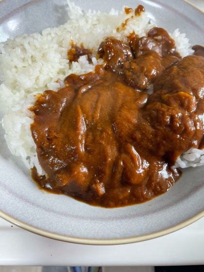 業務スーパーのオニオンソテーでカレー