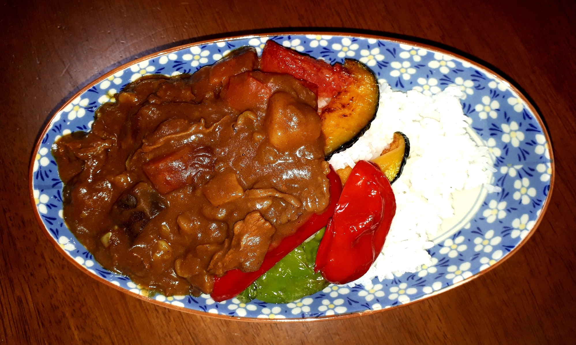 カレーリメイク(野菜揚げ焼きのせ)