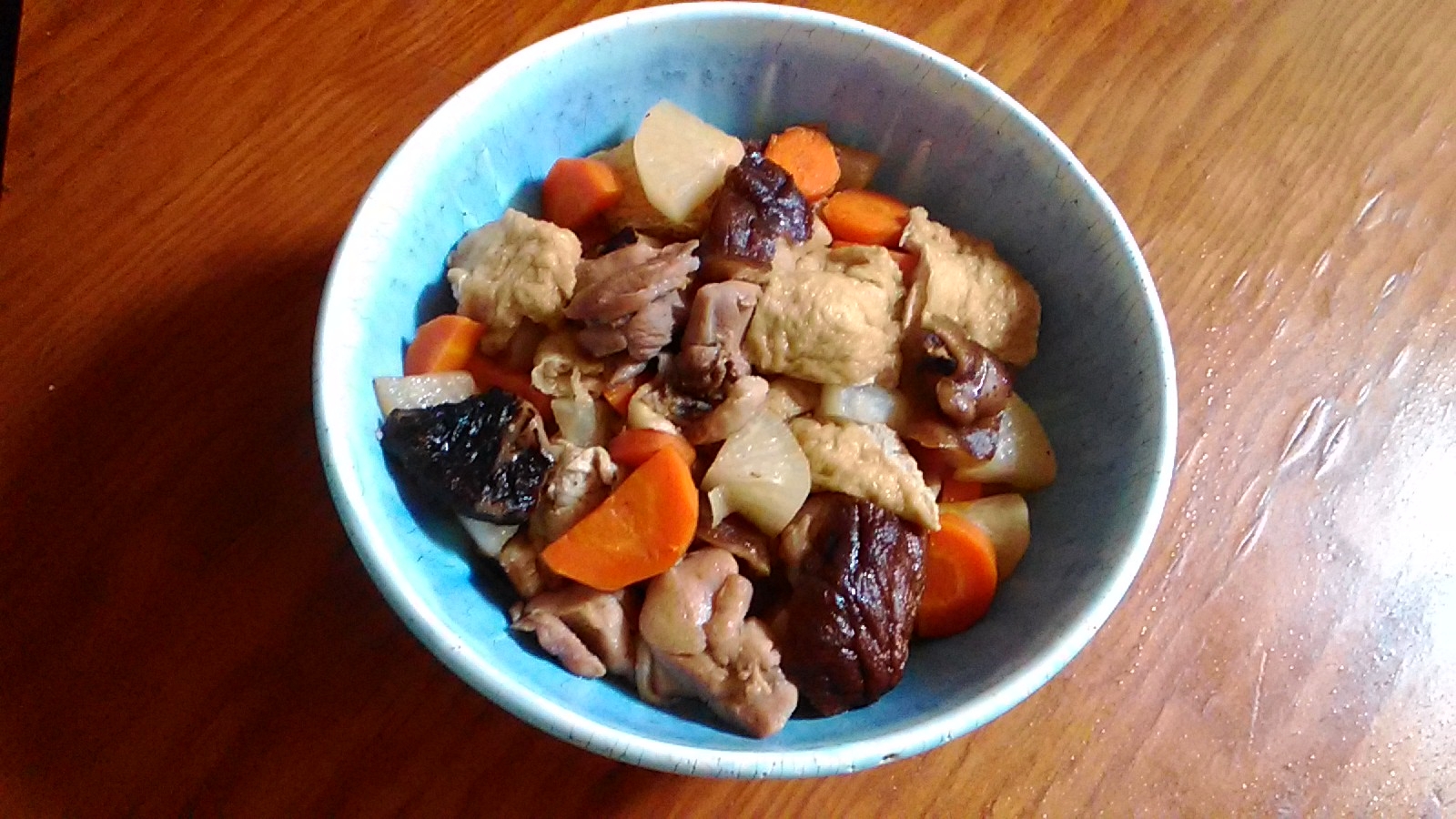 ★大根と油揚げの煮物　鶏と干し椎茸のお出汁で！★