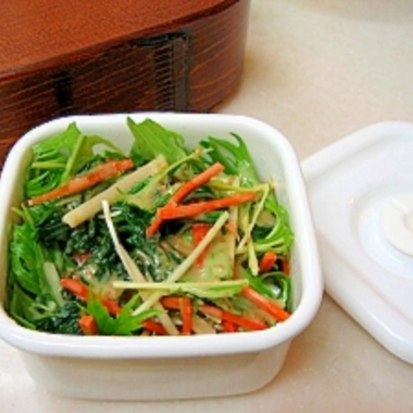 お弁当に ゚ 水菜の混ぜ混ぜサラダ レシピ 作り方 By ぶるぶるらぶ 楽天レシピ お弁当に ゚ 水菜の混ぜ混ぜサラダ レシピ 作り方 By ぶるぶるらぶ 楽天レシピ