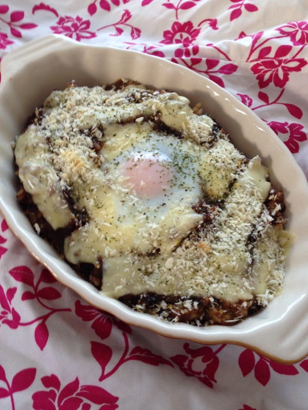 カレー鍋も綺麗になる♡残ったカレーで焼きカレー