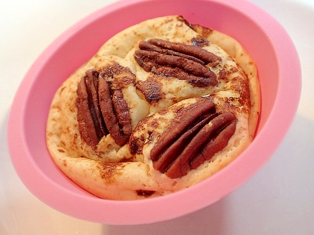 大豆粉で　コーヒー香るピーカンナッツのカップケーキ