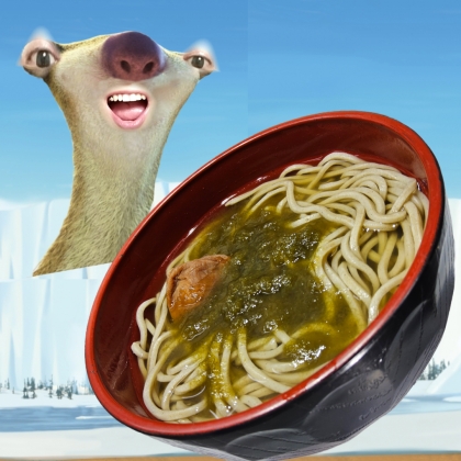 とろろ昆布梅干し♪温蕎麦✧˖°