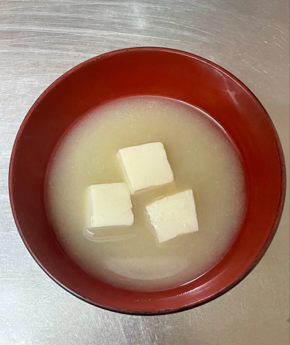 ネギと豆腐のお味噌汁