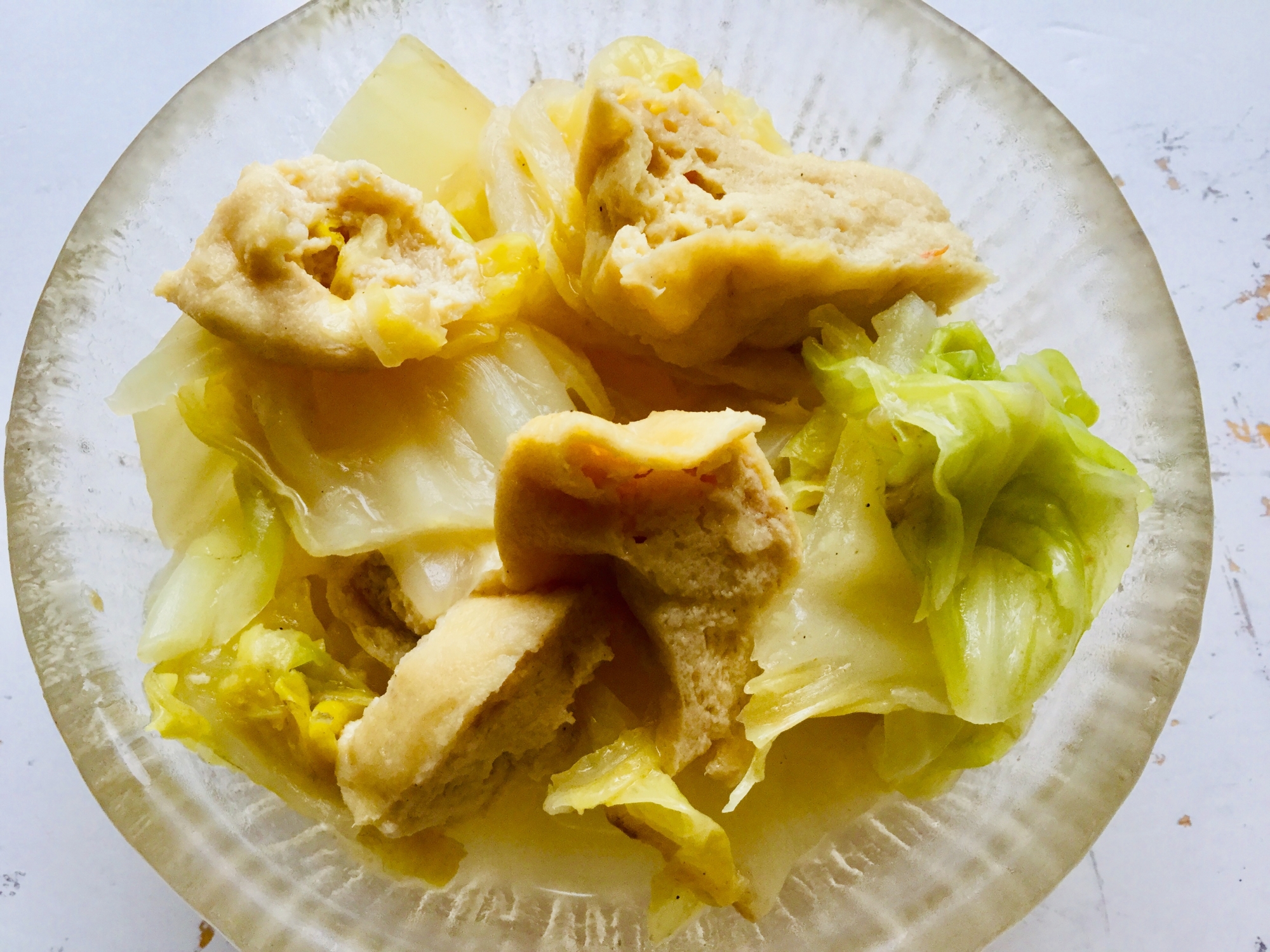 白菜と大根とがんもどきの海老風味煮物