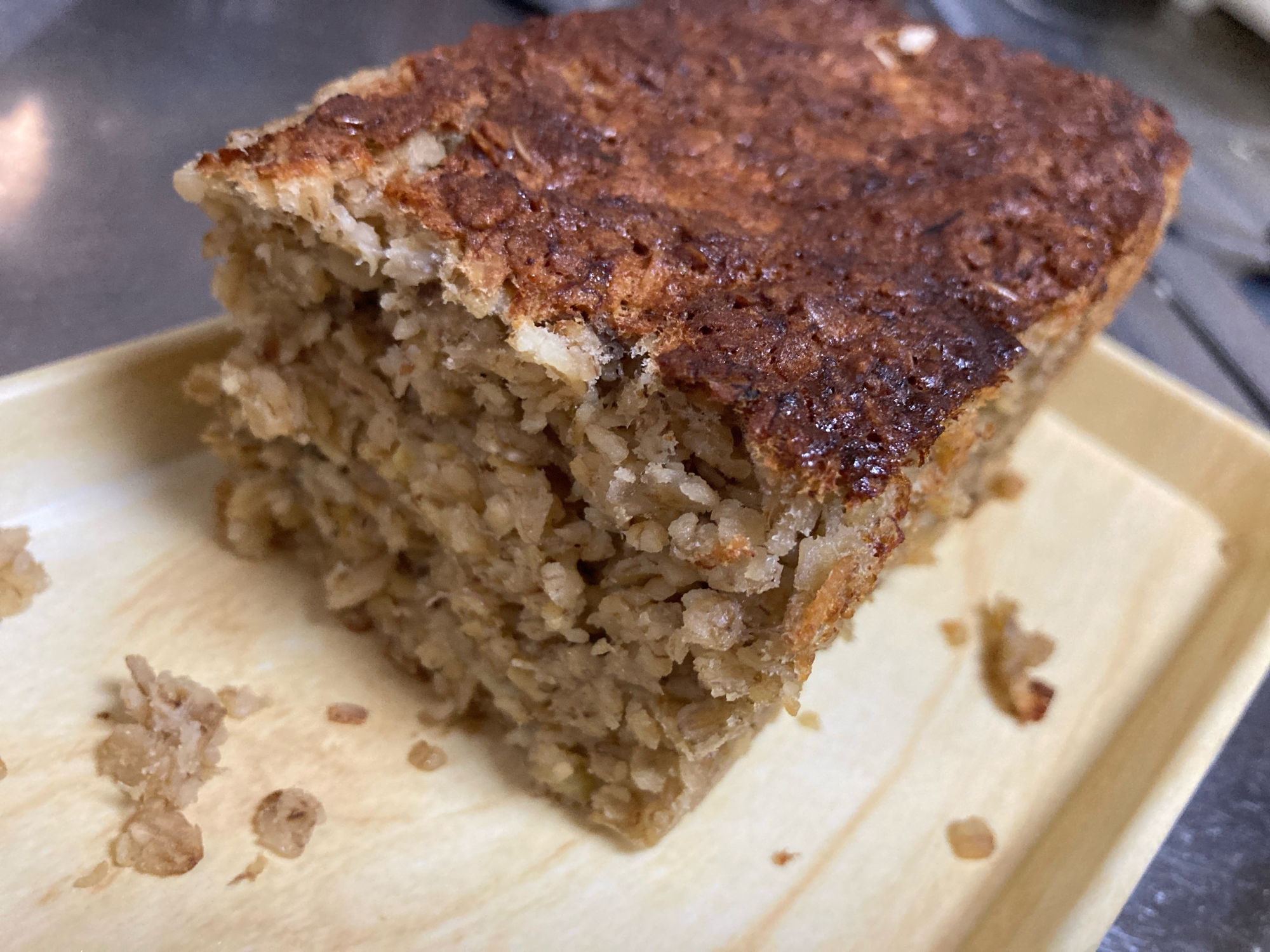 【グルテンフリー】オートミールバナナケーキ