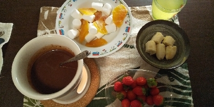 簡単★チョコフォンデュ