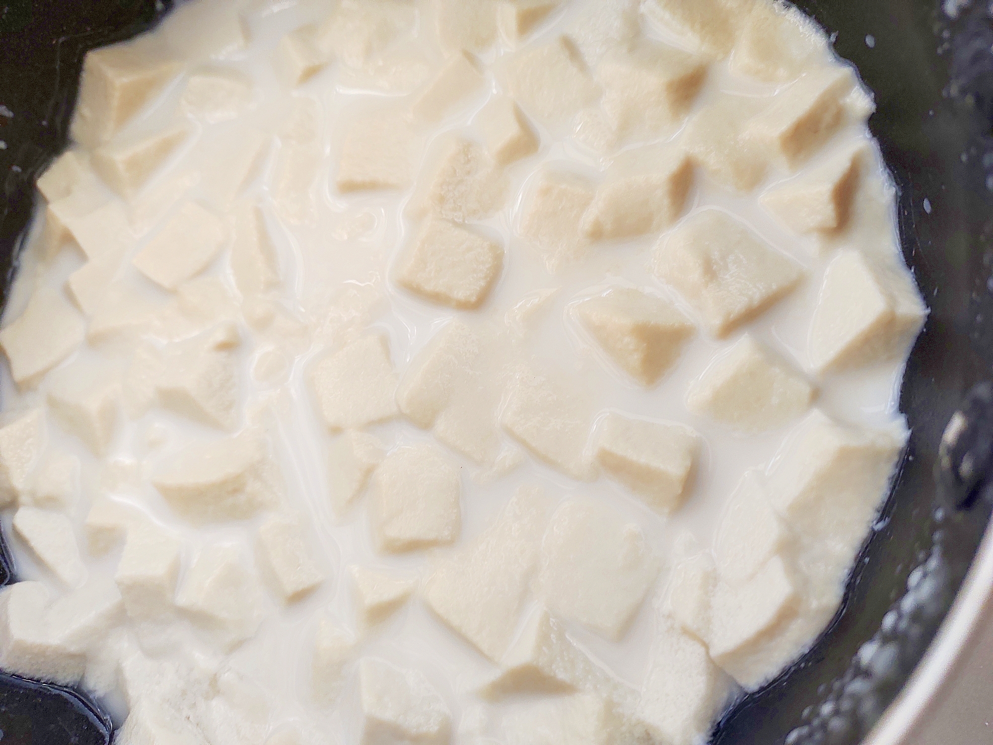 離乳食　高野豆腐のミルク煮