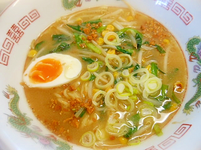 もやし・ニラの味噌ラーメン