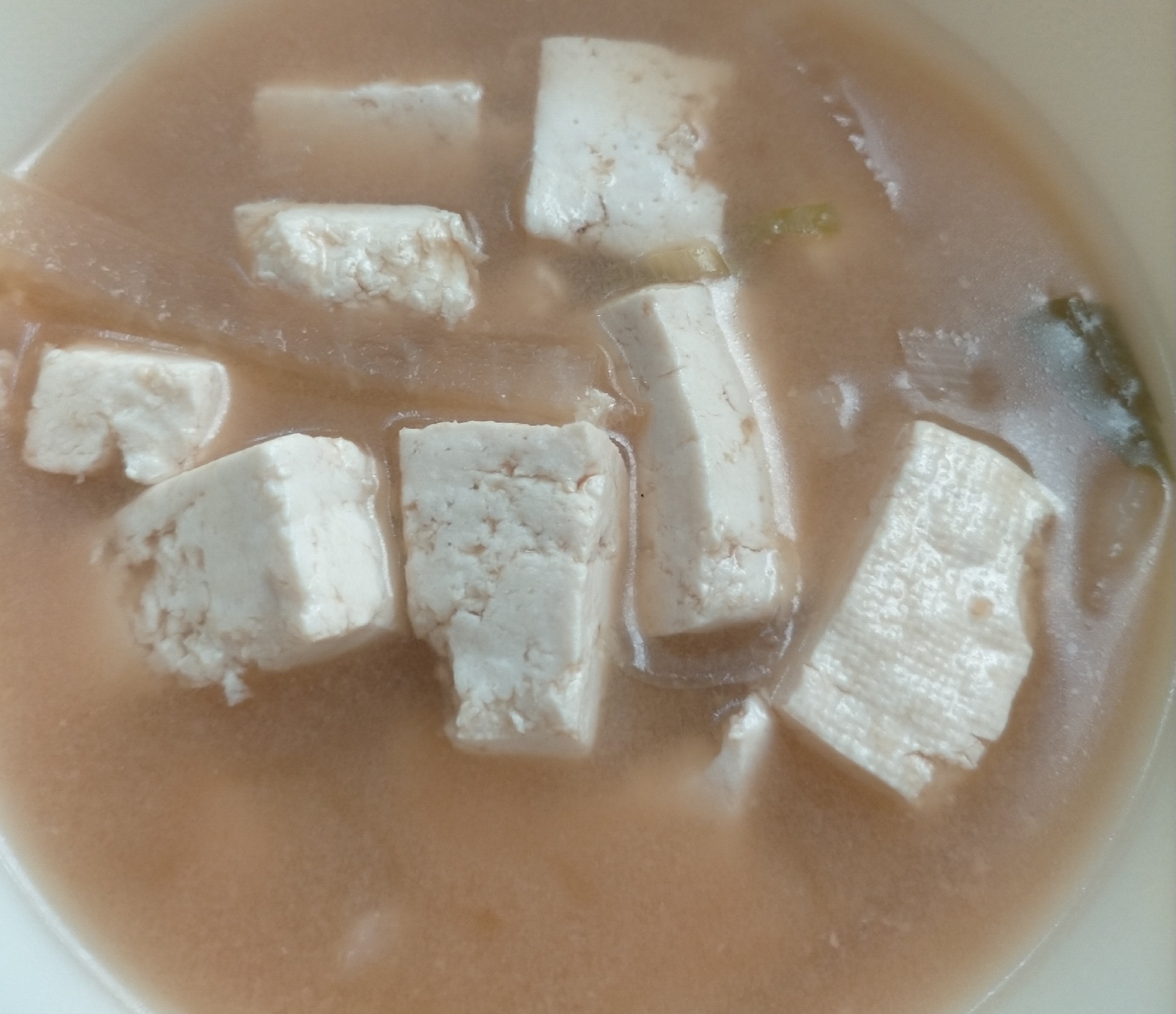 大根と木綿豆腐の味噌汁