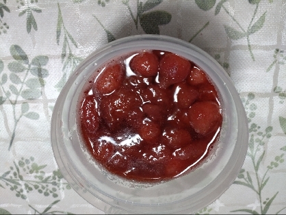冷凍いちごで作るいちごジャム