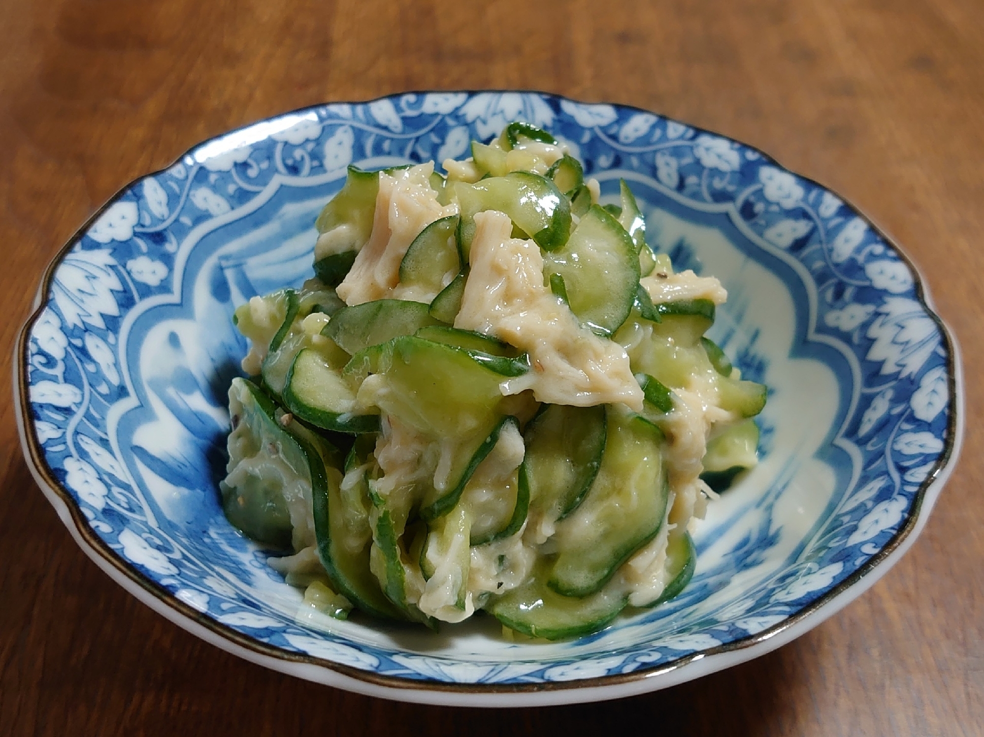 缶詰で簡単 きゅうりのほたてマヨネーズサラダ