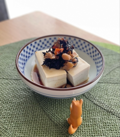 ひじきの煮物のせ豆腐✧˖°冷奴or温奴